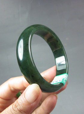 碧玉碧玉内径证书手镯