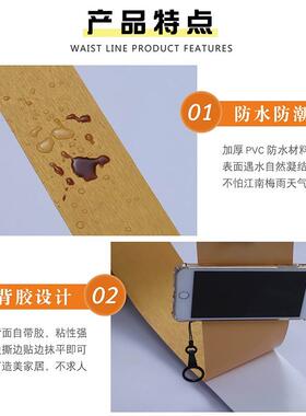 加厚金属拉丝贴纸玻璃门框画