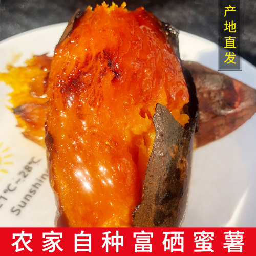 蜜薯糖心红薯烟薯25富硒农家沙地自种收糖超甜地瓜山东新鲜小山芋 - 图2