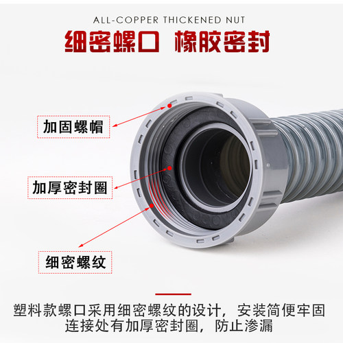 厨房双槽洗菜盆排水管下水管不锈钢水槽垃圾处理器双接连接管配件 - 图0