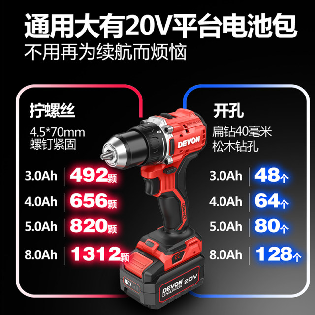 Large brushless lithium battery drill large torque impact drill