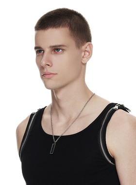 OAMMI原创钛钢嘻哈钛钢情侣项链