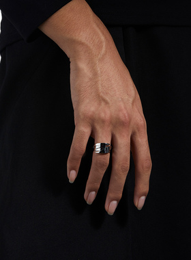 OAMMI原创设计火焰戒指潮牌男