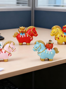 2026马上有钱马年生肖吉祥物手办