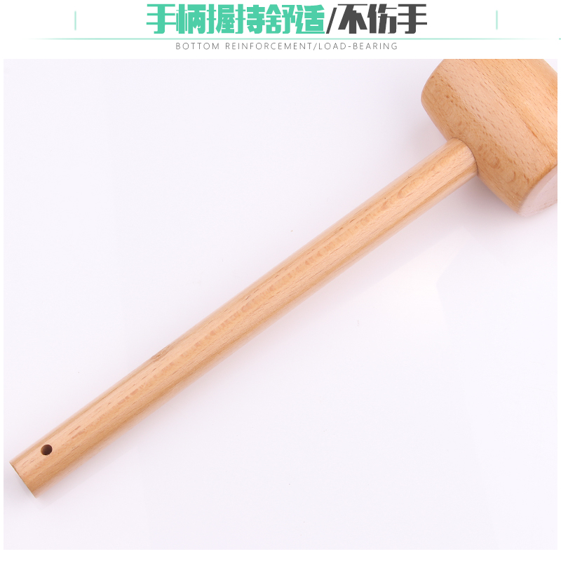 小木锤子玩具儿大号工具锤安装锤实木儿童敲打积木小木槌榔头道具-图3