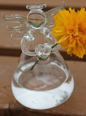 透明天使水晶装饰品插花器皿