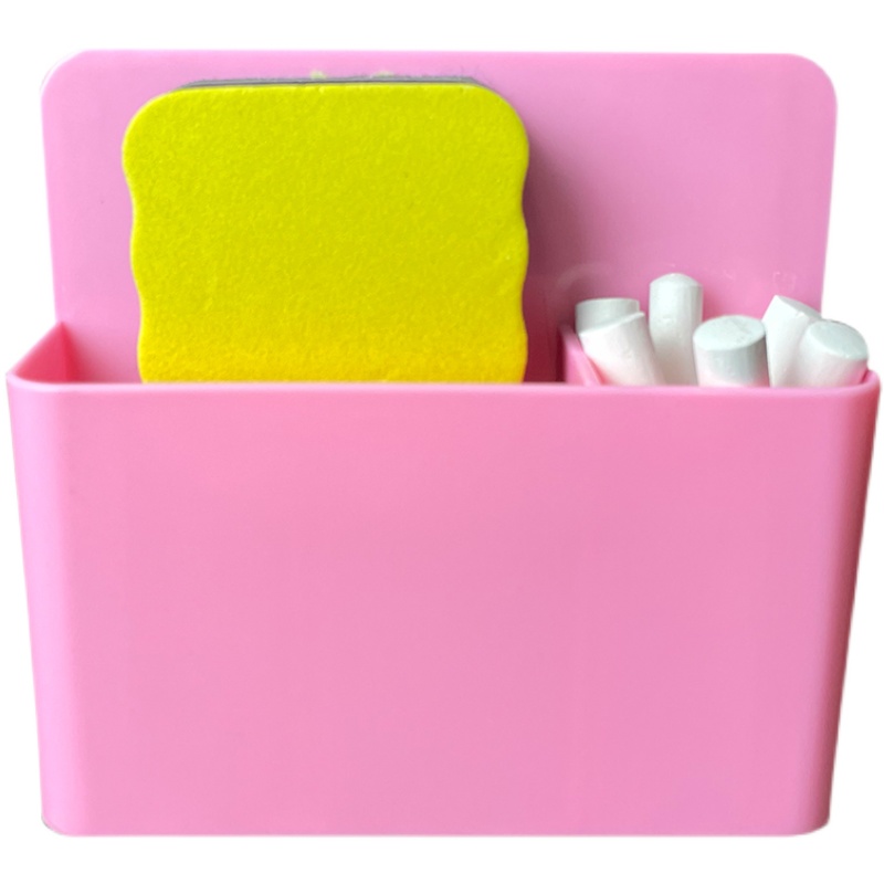 多功能强力磁性可挂可立式粉笔白板笔筒绿板黑板擦收纳整理存放盒 - 图3