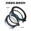 Strong magnetic holder, ring buckle, double-sided magnetic phone holder, 360 rotation support, back-mounted phone case holder