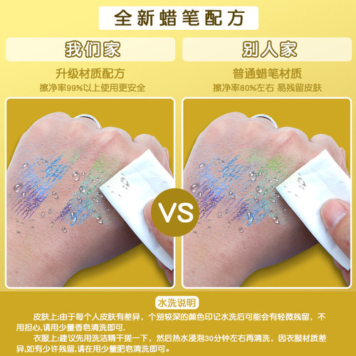晨光安全无毒旋转蜡笔油画棒儿童不脏手12色24色36色画笔炫彩棒婴儿专用幼儿园宝宝画画腊笔彩笔不沾手可水洗 - 图3