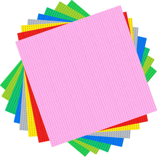 小颗粒积木底板桌面地板通用配件幼儿园儿童拼装玩具公路底盘上墙 - 图3