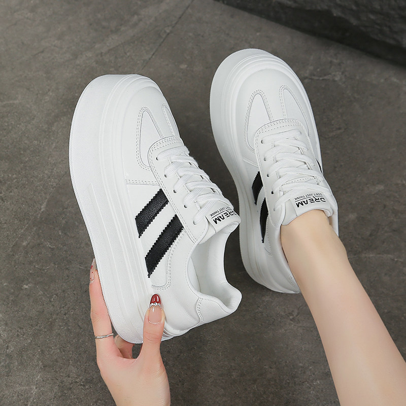 厚底增高5CM小个子小白鞋女通勤2026春季配裙子板鞋休闲单鞋女鞋,淘宝优惠券,粉丝福利购,淘宝优惠卷