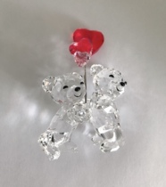 Spot Heart-shaped Balloon Small Bear Crystal Car Pendulum with 5185778 Lions