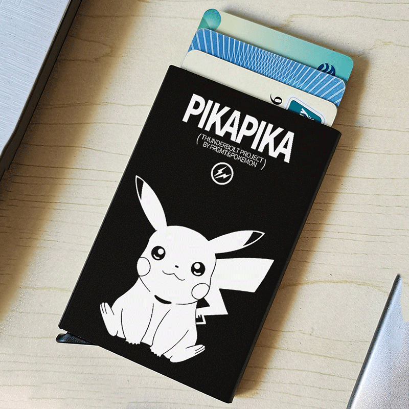 金属自动弹出式男女银行卡超薄卡套 诗梦芙箱包卡包