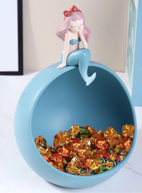 美人鱼创意玄关客厅新年轻奢装饰