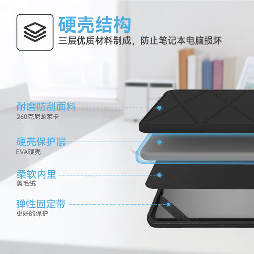Smatree适美其适用联想Legion5Pro Slim 5iGen7/9/8微星MSI GL65/66笔记本15.6英寸电脑内胆包硬壳手提公文包 - 图2
