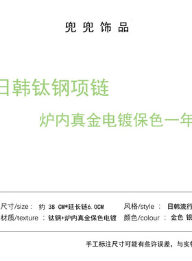 轻奢钛钢项链女不掉色百搭高级感吊坠小众设计简约锁骨链跨境配饰