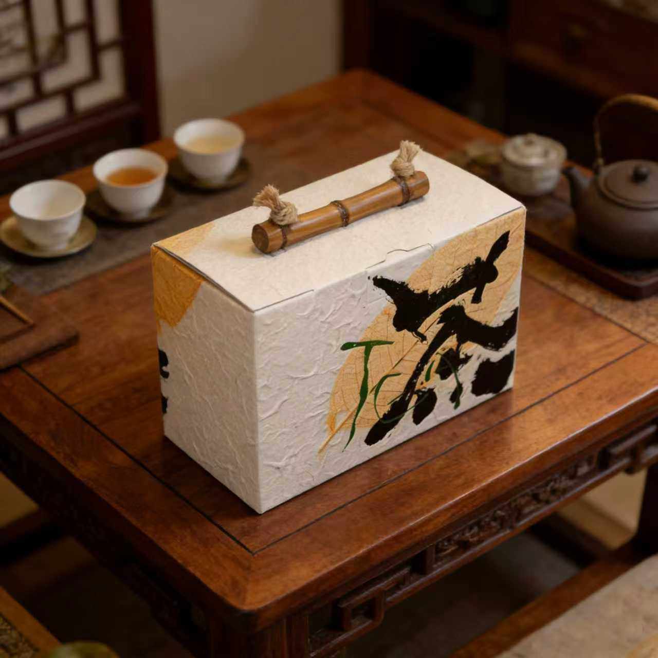 茶叶包装盒红茶绿茶便携手拎质朴傣纸普洱茶龙井龙珠小青柑定制,淘宝优惠券,粉丝福利购,淘宝优惠卷