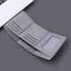 Simple canvas wallet, men's short small wallet, multiple card slots, ID card holder, coin purse, one-piece lightweight student wallet