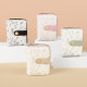 Japanese short wallet for women 2025 new large capacity folding student wallet cute print small coin card holder