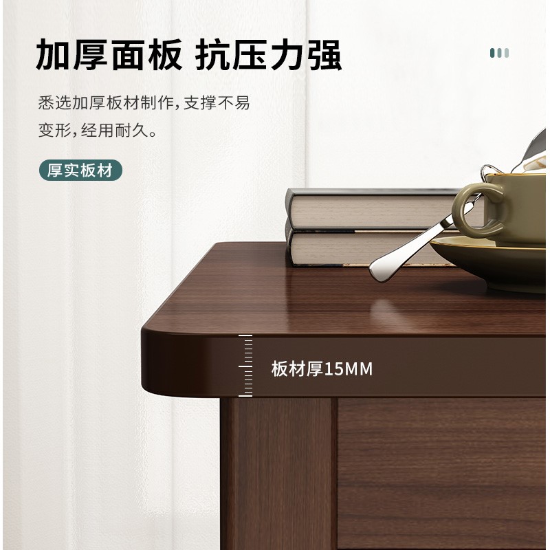 Living room sofa side table small square tea table decorate-图1