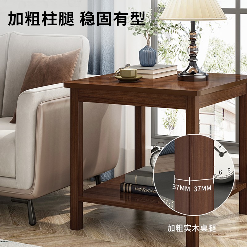 Living room sofa side table small square tea table decorate-图2