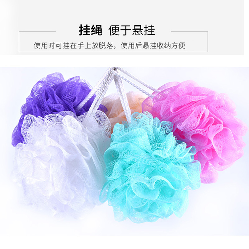 沐浴球超柔軟浴花球高檔不散澡花浴球搓澡兩用大號起泡按摩洗澡球_定度家居專營店_家庭_個人清潔工具