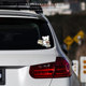 Cartoon cute creative lines puppy car sticker