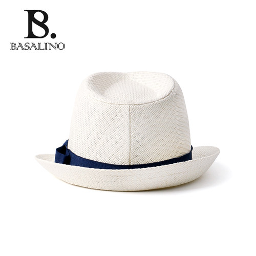 当天发英国经典款男士草帽男礼帽英伦礼帽手工绅士爵士帽大码草帽 - 图2