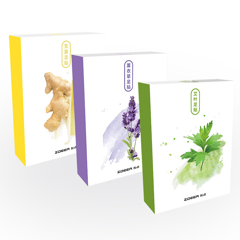 左点足贴艾灸养生贴生姜薰衣草脚贴 左点艾灸/艾草/艾条/艾制品