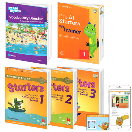 全5册 剑桥YLE真题集套装Cambridge english Pre A1 Starters 1 2 3 + Vocabulary Booster starters少儿英语一级考试教材备考资料 - 图0