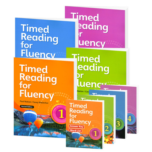 美国原装进口compass出版Timed Reading for Fluency 1-4级寒暑假短期阅读教材小学高年级初高中流利阅读计时器CEFR A2扫描听音频 - 图0