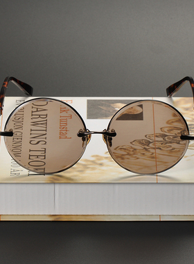 晶工匠天然加厚无框切边太阳镜