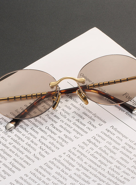 晶工匠天然水晶眼镜58椭圆形切边