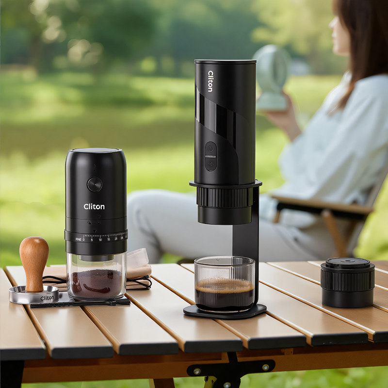Cliton便携式意式咖啡机套装电动浓缩咖啡机胶囊萃取小型家用户外,淘宝优惠券,粉丝福利购,淘宝优惠卷