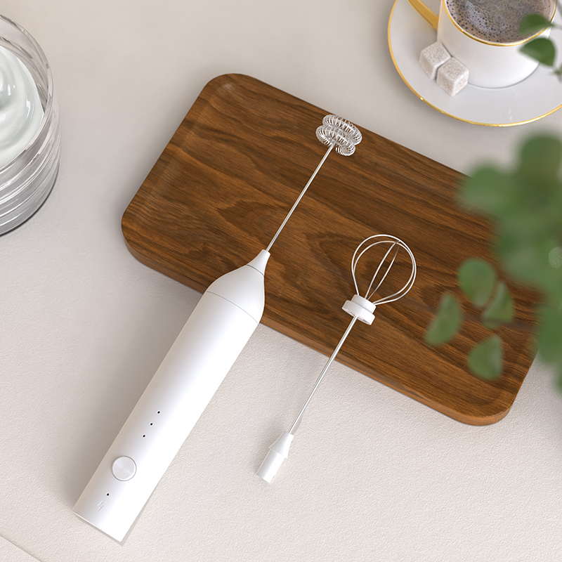电动打奶泡器咖啡打泡器家用迷你奶泡机牛奶搅拌器手持无线打发器