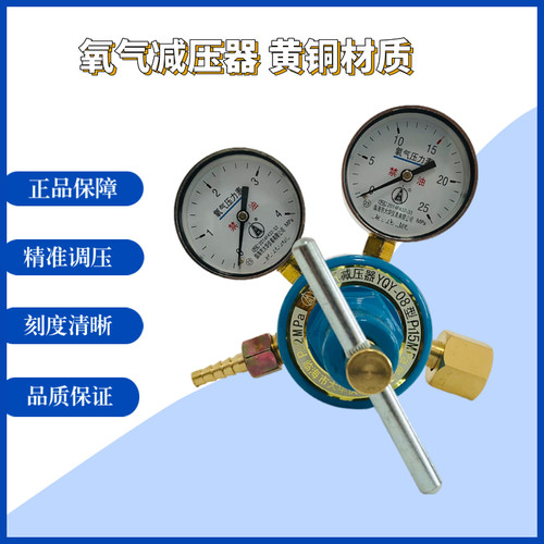 氧气减压器YQY-08型减压阀稳压表临海市大华仪表黄铜气瓶精密调压 - 图2
