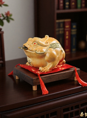全铜聚财金蟾招财摆件开业贺礼