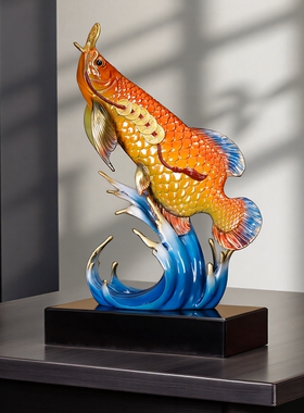 全铜金龙鱼摆件开业礼物乔迁贺礼