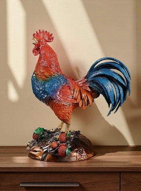 金鸡报喜五彩大公鸡乔迁开业贺礼