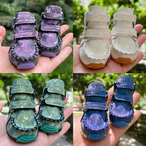 Chic Family DJJ Peacock Pet Single Shoe Snowy Boots Dog Shoes Teddy Bibi Bear Dog Shoes Pet Winter Boots