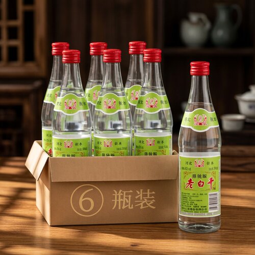 衡水衡记老白干酒62度传统版500ml*6瓶高度泡药白酒纯粮食酒整箱 - 图0
