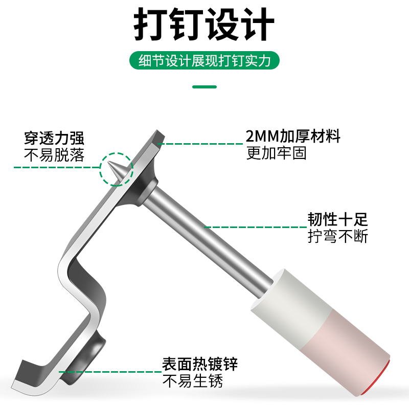 炮钉迷你射钉吊顶一体钉管卡消防钉打钉枪神器子弹钉子混凝土专用 - 图1