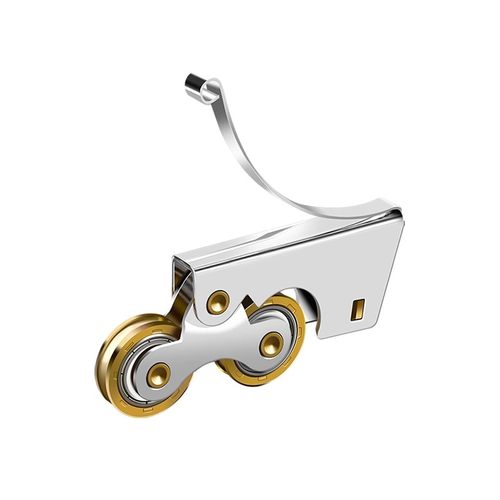 保联衣柜滑轮不锈钢滑轮推拉门滚轮厨房导轨道滚轮移门双地滑轮 - 图3