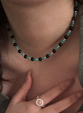 绿松石色系春天的项链