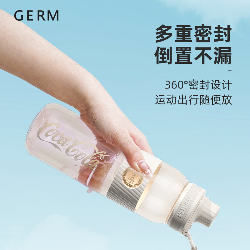 GERM新款水杯学生上学专用儿童女夏天吸管大容量水壶杯子运动健身 - 图1