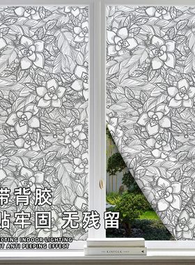 磨砂玻璃贴纸窗户防走光