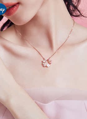 迪士尼舞蝶项链实用送女友礼物