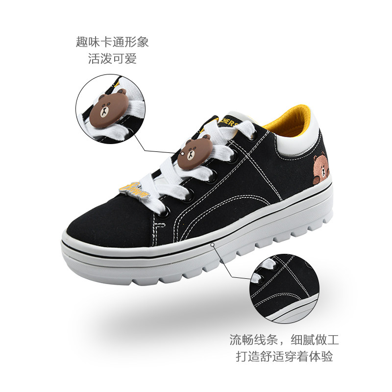 skechers line friends合作款女鞋 wango海外板鞋/休闲鞋