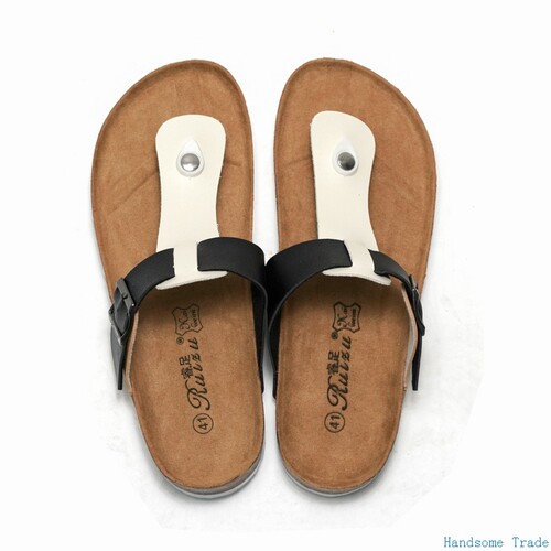 Men Flipflop Cork Slippers男拖鞋情侣Man slides Beach Sandals - 图3