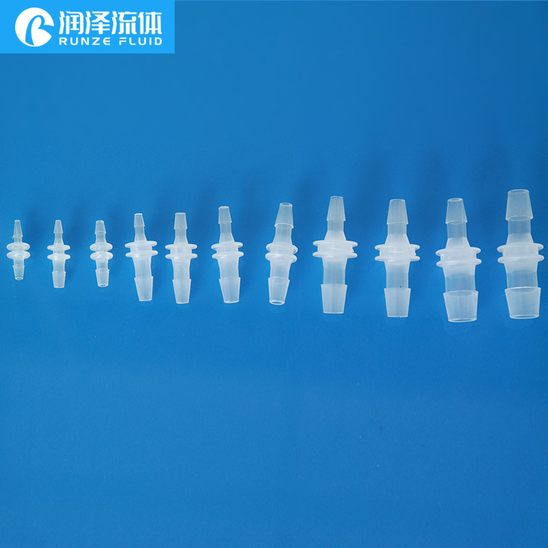 软管接头 宝塔透明硅胶软管大小转接头 防水PP塑料直通变径对接头